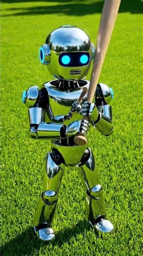 Robot Hits a Home Run?! Fun 3D Baseball Animation USA