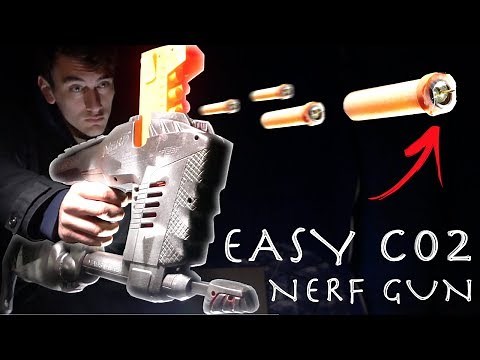 How To Make a C02 NERF GUN! + Exploding Darts (Super Simple)