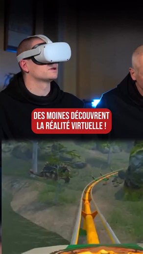 Nouvelle vidéo longue ! Je fais découvrir l'intelligence artificielle et la réalité virtuelle à des moines ! Go la voir et dites-moi ce que vous en pensez ! 😁 #moine #vr #jeu #religion #realitevirtuelle | Le catho de service