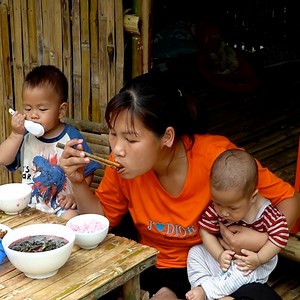 18M views · 265K reactions | Poorest Life with Single Mom & Two Children Daily Life. Episode115 | Life Harvesting | Facebook