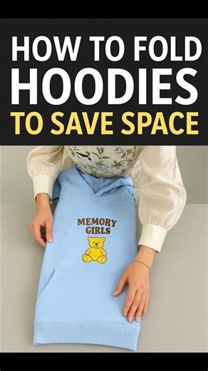 How to Fold a Hoodie Like a Pro (Space Saving Hack!)