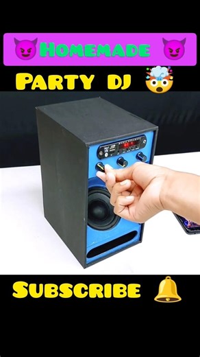 🤯powerful party dj build at home|bluetooth party dj||#shorts #diy
