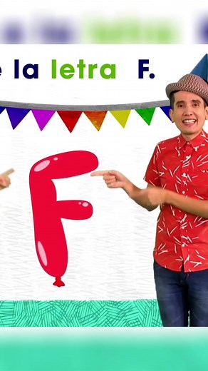 De fiesta con la letra F 🎈#musicainfantil #ChildrensMusic #español #123andres #bilingualkids #kinder #abecedario #abc #cancioninfantil #musicalatina #backtoschool