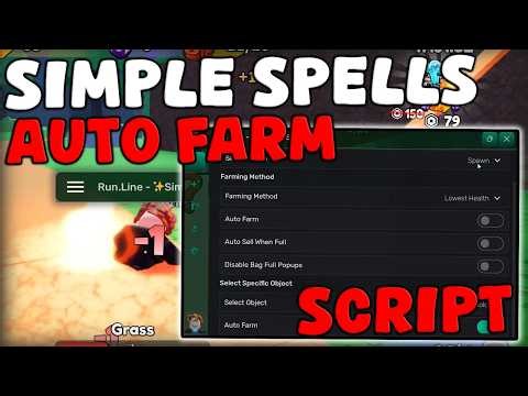 [✨NEW] Roblox Simple Spells Script Auto Farm, Kill Aura, Auto Sell Pastebin 2026