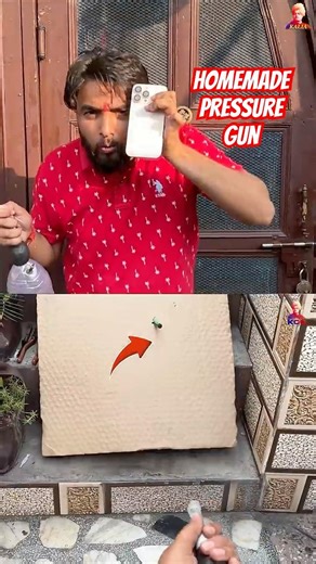 homemade pressure gun | science experiments #science #experiment #shorts #viral