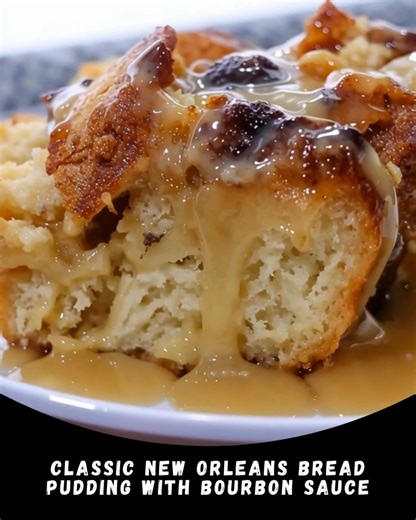 Classic New Orleans Bread Pudding with Bourbon Sauce Rich, custardy bread pudding topped with a silky bourbon sauce. Servings: 8 Macros (per serving, with sauce): 410 calories | 6g protein | 47g carbs | 20g fat You will need (bread pudding): • 1 loaf rustic French bread (day-old, cut into 1-inch cubes) • 1 quart whole milk • 3 large eggs • 2 cups sugar • 1/4 tsp ground allspice • 1/4 tsp cinnamon • 2 tbsp vanilla extract • 1 cup raisins, soaked in 1/4 cup bourbon for 1–2 hours • 3 tbsp melted bu