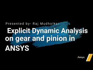 Explicit Dynamics Analysis for Gears in ANSYS workbench! ANSYS beginners! MECHANICAL ENGINEERING!