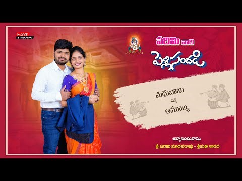 Live Streaming Of Parimi 's Wedding II Madhubabu 💕 Amulya II Murali Photography II