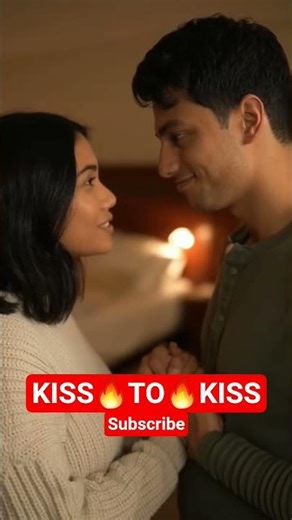 Kiss to Kiss Magic .Tender Moments Between Lovers .