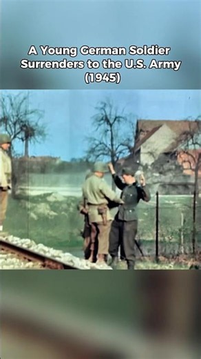 A Young German Soldier’s Surrender | Real World War II Footage (1945)
