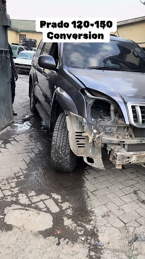 Prado 120-150 Conversion Garage Painting in Kenya