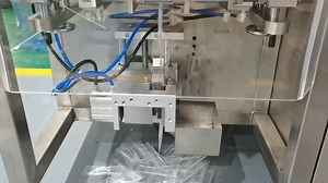 BVS-220F Boevan Vertical 3 Side Seal Single Line Stick Bag Packing Machine For Liquid This pouch width range that the machine can make is 20-70mm, and the pouch length range that the machine can make is 50-180mm, the maximum filling capacity is 100ml, and the packaging speed is about 25-40ppm. The machine can choose filling device, such as servo auger filler(for powder), volumetric cup filler(for granule), pistion pump(for liquid or cream). The machine has auto film-aligning system can avoid pou