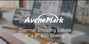 Watch 4x6 inch Fanfold Thermal Shipping Labels on Amazon Live