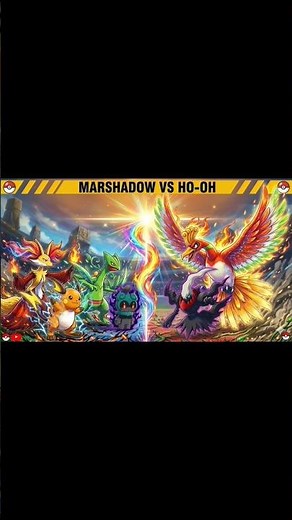 Pokemon marshadow vs ho oh #pokémon #shortsfeed