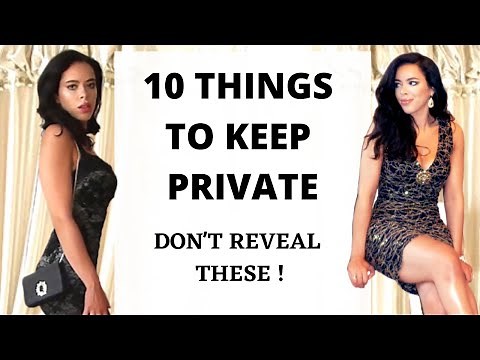 10 things you Should Keep Private to Keep your Aura of Mystery 🥀