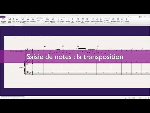 Tutoriel Sibelius 16.7 : La transposition