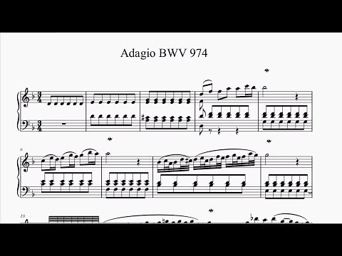 Bach - Adagio BWV 974