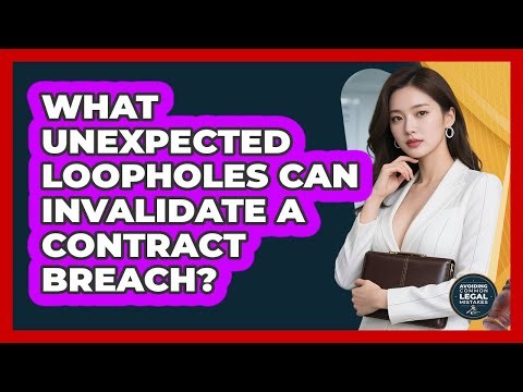 What Unexpected Loopholes Can Invalidate A Contract Breach? - Avoiding Common Legal Mistakes