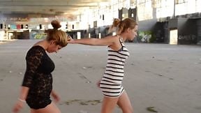 Faceslapping mega slaps - I fight for my place - Domina Mikaela wolf & slave natasha grof