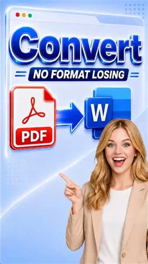 💡How to Convert PDF to Word Online? Without Losing Format!#shorts