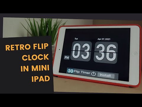 how to get a flip clock screensaver on mini ipad 2021