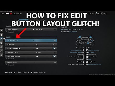 Edit Button Layout Glitch Fixed! (MW3)