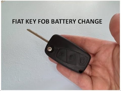 Fiat Punto Fiorino Stilo Doblo Panda Fiat 500 Key Fob Battery Replacement
