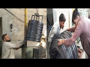 Converting Iron Rods Into Steel Wire Rod | Wire Drawing Process