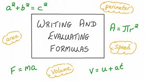 Writing and Evaluating Formulas