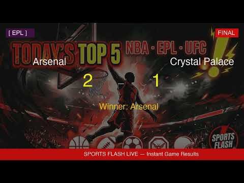 Arsenal vs Crystal Palace | EPL Final Score 2-1 | June 06, 2026