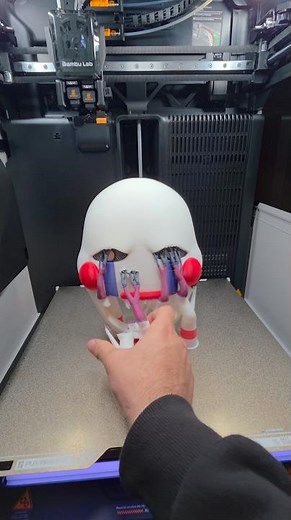3D Printable Puppet Mask The Marionette Five Nights at Freddy's 2 #FNAF #cosplay #3dprinting #stl