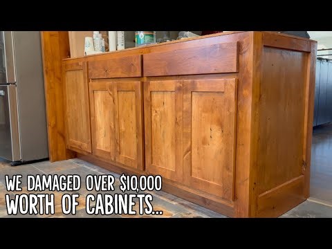 How To Make High End Distressed Furniture // DIY Rustic Cabinetry