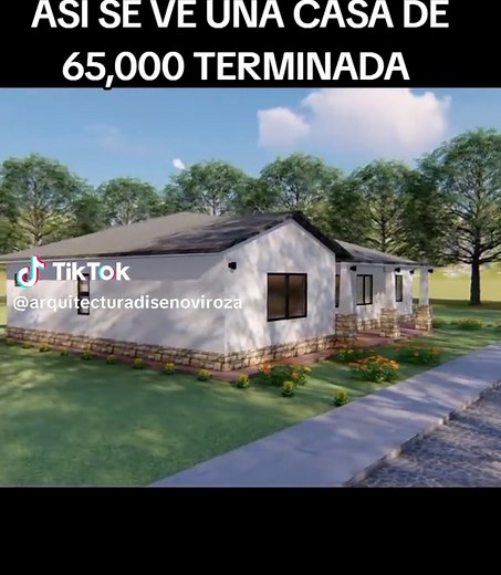 Diseño de casa pequeña y económica de un nivel
