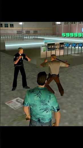 Cop vs cop 😂😂. #gta #gta6 #gtavicecity #ps2