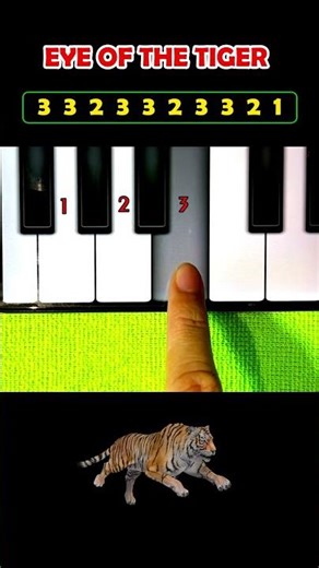 EYE OF THE TIGER (SURVIVOR) | The Easiest Piano Tutorial