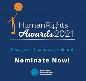 Know someone who has done outstanding work to promote human rights in Australia? Help give them the recognition they deserve by nominating them for our 2021 Human Rights Awards. You can nominate a person, group or organisation. Nominations are open until 31 July – nominate now at https://bit.ly/3drvMTg. #HumanRightsAwards #HRA2021 | Australian Human Rights Commission