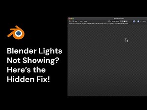 Blender Lights Not Showing? Here’s the Hidden Fix!