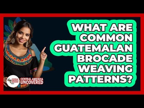What Are Common Guatemalan Brocade Weaving Patterns?