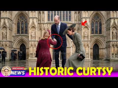 Princess Catherine Surprised by Unexpected Curtsy at Historic Canterbury Church Ceremony