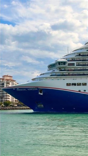 Carnival Horizon Departs PortMiami 🛳️ #vacation #travel #cruise #dream