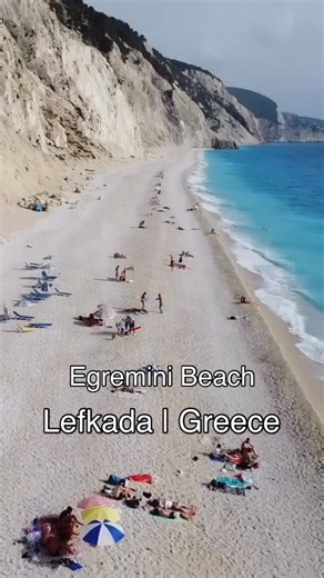 Michael Penklis on Instagram: "Egremni Beach is one of Lefkada’s most striking beaches, known for its towering white cliffs and unreal turquoise water. This long, mostly untouched stretch of sand and pebbles on the island’s southwest coast is perfect for swimming, relaxing, and photography. Getting there: • By car + walk: Drive 35–40 km from Lefkada Town toward Athani, park at the top, then descend a steep 1 km path with 400+ stairs to the beach. The climb back up can be tough in the heat—bring 