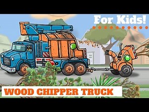 Wood Chipper Truck! For Kids!
