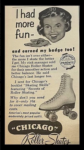 Roller Skating In The 1950s 🛼 #rollerskating #rollerskate #rollerskates