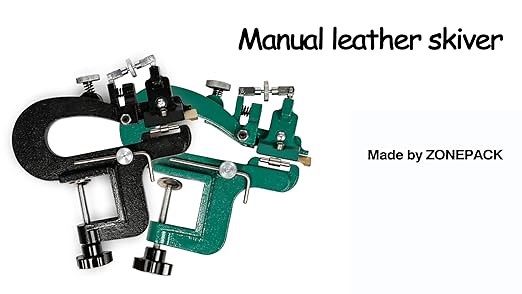 Operation of manual leather skiver