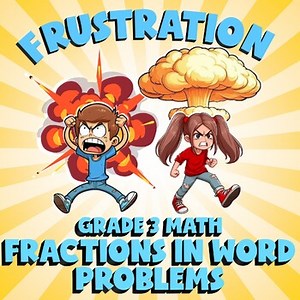 Fractions in Word Problems FRUSTRATION Math Game - No Prep Grade 3 Review