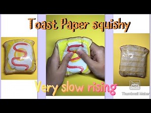 How to make a paper squishy - Toast