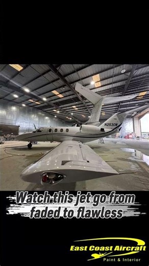 Citation 525 Strip & Paint — Transformation Begins ✈️