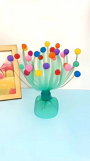 24K views · 418 reactions | Make a small craft with a plastic bottle, it's so beautiful on the table! #parent-childhandwork #handwork diy #handwork #kindergarten #kidsactivities #kidsart #fun #intresting #children #childrenart #handmade #kids #kidsfun #diy #parentchild #homemade paper craft | paper craft | Facebook