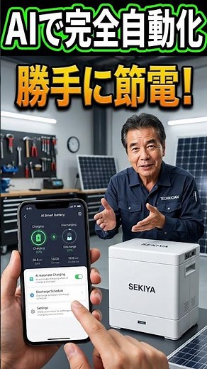 【19万円蓄電池】ついにAI自動設定！充電・放電を完全自動化して電気代ゼロ円へ＃バッテリー ＃バッテリー再生 ＃太陽光発電 ＃ソーラー ＃蓄電池補助金 ＃売電終了 ＃蓄電池 #関谷 ＃株式会社関谷