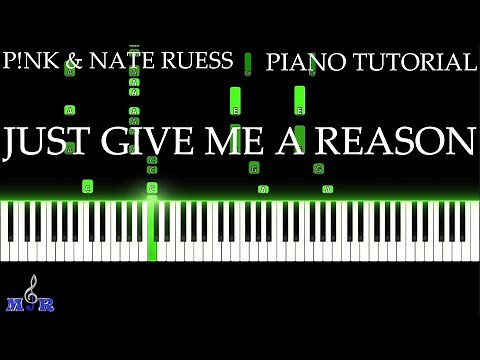 JUST GIVE ME A REASON PIANO TUTORIAL P!NK